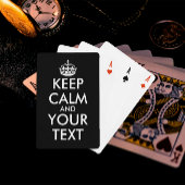 Kalm houden en doorgaan - Creëer uw eigen Pokerkaarten