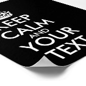 Kalm houden en doorgaan - Creëer uw eigen Poster (Hoek)