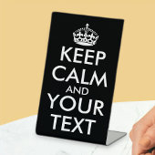 Kalm houden en doorgaan - Creëer uw eigen Reclamebord Met Voetstuk