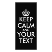 Kalm houden en doorgaan - Creëer uw eigen Reclamekaart (Achterkant)