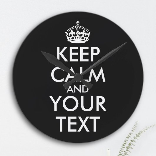 Kalm houden en doorgaan - Creëer uw eigen Ronde Klok
