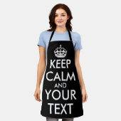 Kalm houden en doorgaan - Creëer uw eigen Schort (Gedragen)