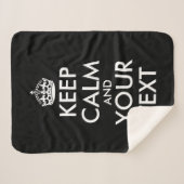 Kalm houden en doorgaan - Creëer uw eigen Sherpa Deken (Voorkant (horizontaal))