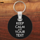 Kalm houden en doorgaan - Creëer uw eigen Sleutelhanger (Voorkant)