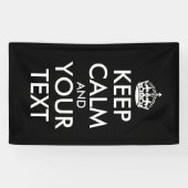 Kalm houden en doorgaan - Creëer uw eigen Spandoek (Horizontaal)