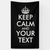 Kalm houden en doorgaan - Creëer uw eigen Spandoek (Verticaal)