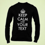 Kalm houden en doorgaan - Creëer uw eigen T-shirt<br><div class="desc">Maak uw eigen Douane houden kalm en draagt op Ontwerp door tekst zelf toe te voegen. Het is een zeer populaire slogan voor lolliefhebbers en iedereen.</div>