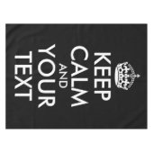 Kalm houden en doorgaan - Creëer uw eigen Tafelkleed (Voorkant (Horizontaal))