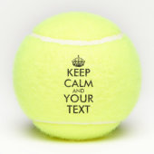 Kalm houden en doorgaan - Creëer uw eigen Tennisballen (Achterkant)