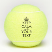 Kalm houden en doorgaan - Creëer uw eigen Tennisballen (Voorkant)