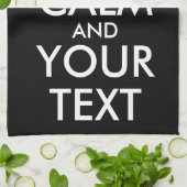 Kalm houden en doorgaan - Creëer uw eigen Theedoek (Gevouwen)