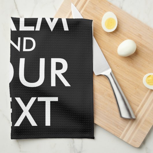 Kalm houden en doorgaan - Creëer uw eigen Theedoek (Quarter Fold)