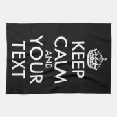 Kalm houden en doorgaan - Creëer uw eigen Theedoek (Horizontaal)