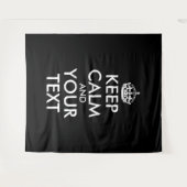 Kalm houden en doorgaan - Creëer uw eigen Wandkleed (Voorkant (horizontaal))