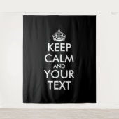 Kalm houden en doorgaan - Creëer uw eigen Wandkleed (Voorkant)