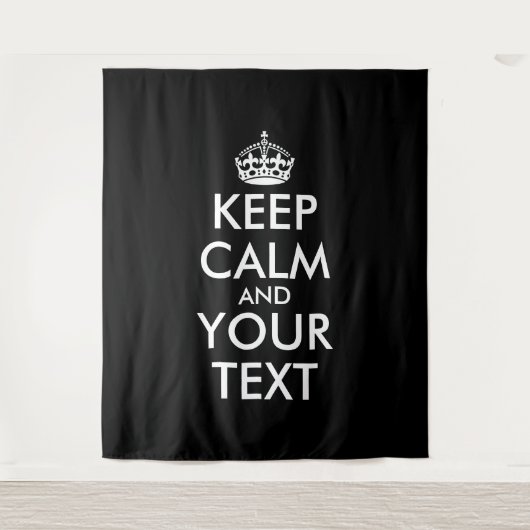 Kalm houden en doorgaan - Creëer uw eigen Wandkleed (Voorkant)