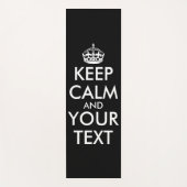 Kalm houden en doorgaan - Creëer uw eigen Yogamat (Voorkant)