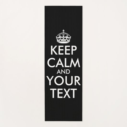 Kalm houden en doorgaan - Creëer uw eigen Yogamat (Voorkant)