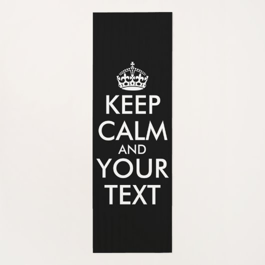 Kalm houden en doorgaan - Creëer uw eigen Yogamat (Achterkant)