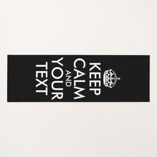 Kalm houden en doorgaan - Creëer uw eigen Yogamat (Voorkant (horizontaal))