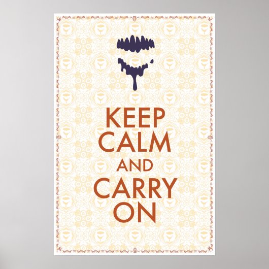 Kalm houden en doorgaan door Jason Lind Poster (Voorkant)