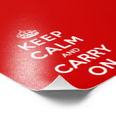 Kalm houden en doorgaan foto afdruk (Hoek)