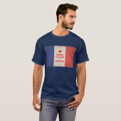 Kalm houden en doorgaan, Frans T-shirt (Voorkant volledig)