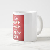 Kalm houden en doorgaan grote koffiekop (Voorkant rechts)