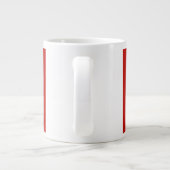 Kalm houden en doorgaan grote koffiekop (Achterkant)