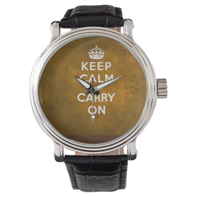 Kalm houden en doorgaan horloge (Voorkant)
