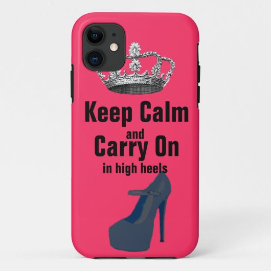 Kalm houden en doorgaan in hoge hiel-schoenen Case-Mate iPhone case (Achterkant)