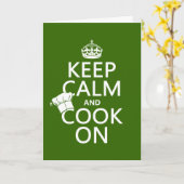 Kalm houden en doorgaan kaart (Gele Bloem)