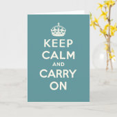 Kalm houden en doorgaan kaart (Gele Bloem)