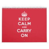 Kalm houden en doorgaan kalender (Hoes)