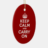 Kalm houden en doorgaan keramisch ornament (Rechts)