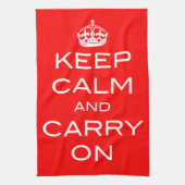 Kalm houden en doorgaan - keuken- en keukendoekjes theedoek (Verticaal)