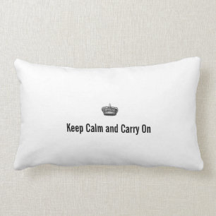 Kalm houden en doorgaan kussen