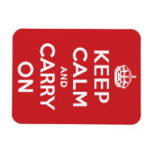 Kalm houden en doorgaan magneet (Horizontaal)