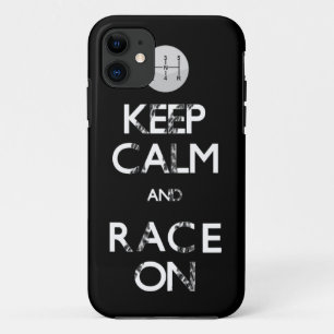kalm houden en doorgaan met rennen iPhone 11 hoesje