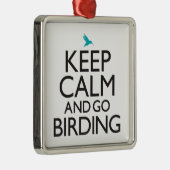 Kalm houden en doorgaan metalen ornament (Rechts)