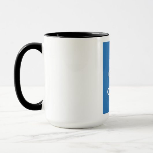 Kalm houden en doorgaan mok (Links)