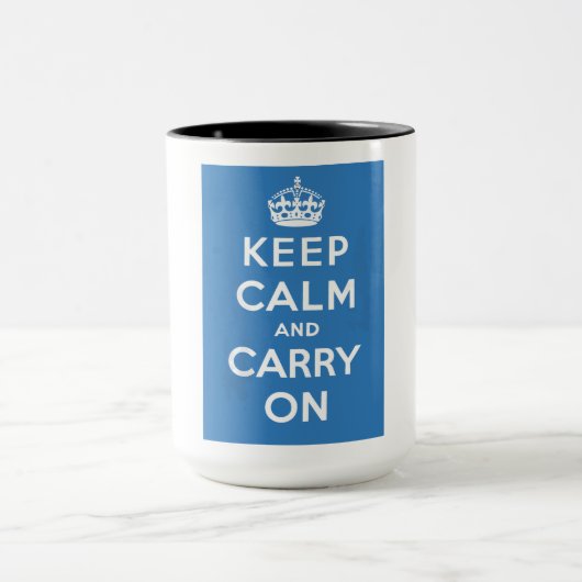 Kalm houden en doorgaan mok (Midden)