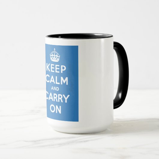 Kalm houden en doorgaan mok (Voorkant rechts)
