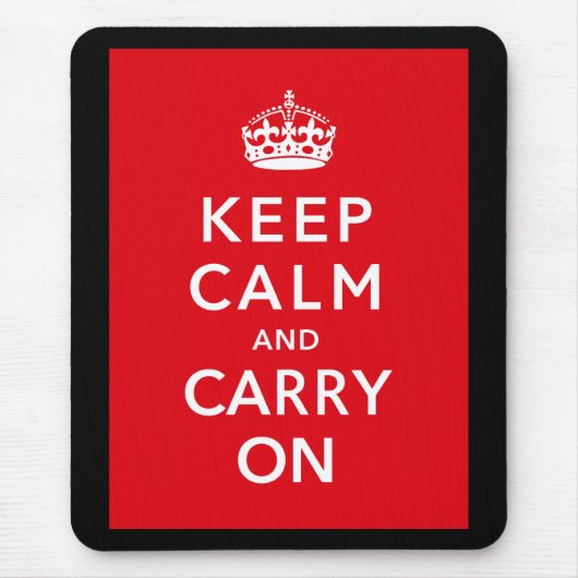 Kalm houden en doorgaan muismat (Voorkant)