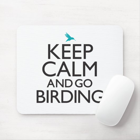 Kalm houden en doorgaan muismat (Met muis)