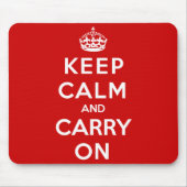 Kalm houden en doorgaan muismat (Voorkant)