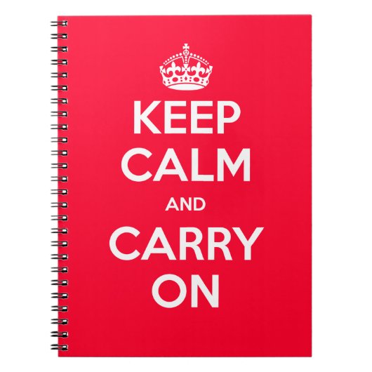 Kalm houden en doorgaan notitieboek (Voorkant)