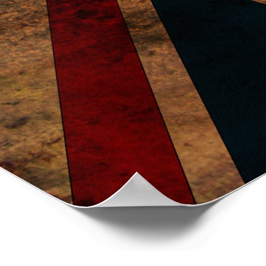 "Kalm houden en doorgaan" op de uniale aansluiting Poster (Hoek)