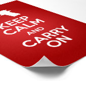 Kalm houden en doorgaan op vuurwapens 1911A1-Poste Poster (Hoek)