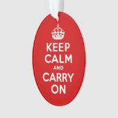 Kalm houden en doorgaan ornament (voorkant)